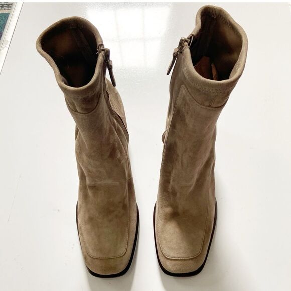 NEW Tory Burch Multi-Logo Stretch Suede Boot size 9 - Picture 6 of 13